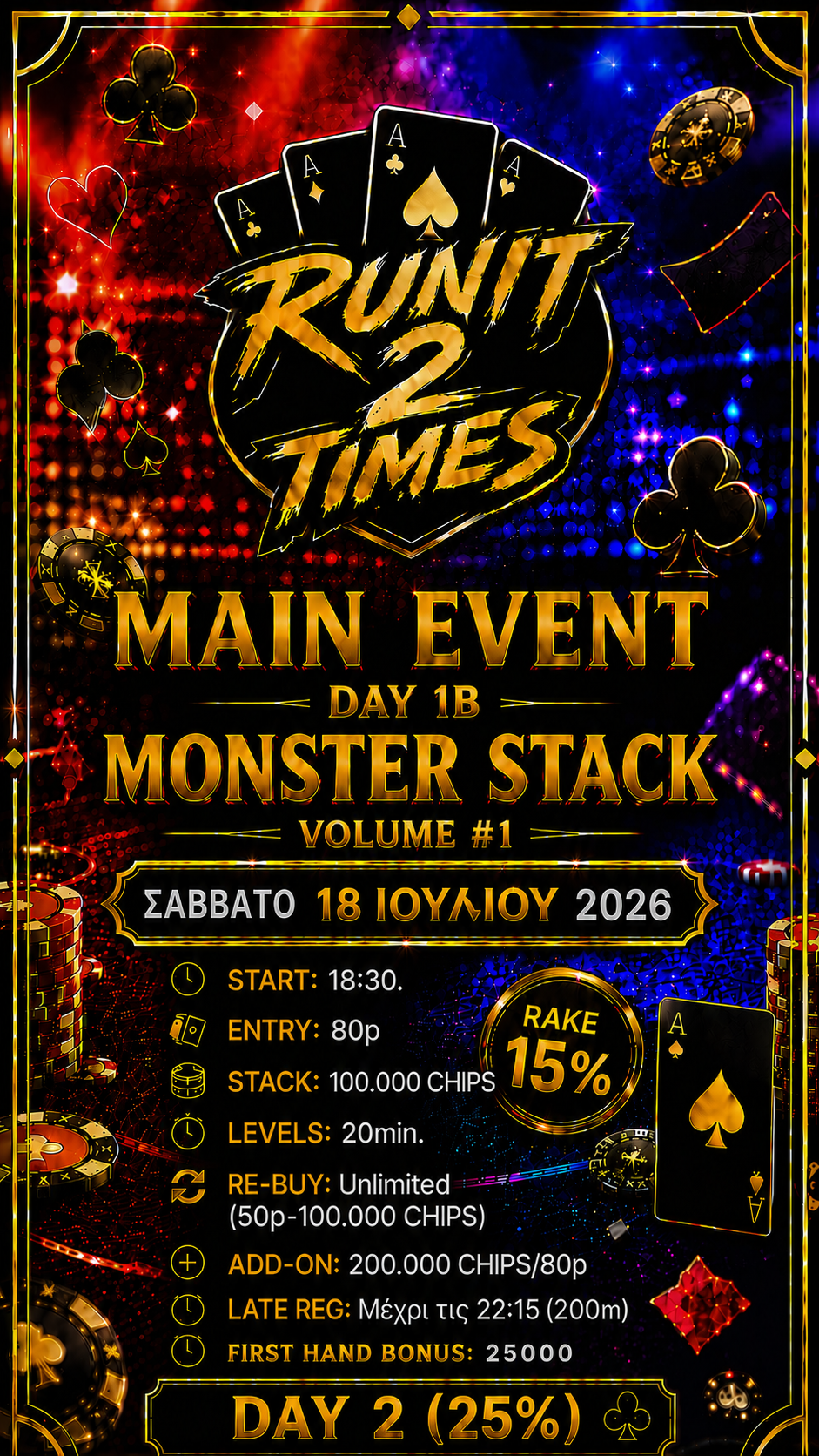 Main event -Day 1B